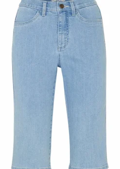 Jeans Bermuda Slim Fit High Waist