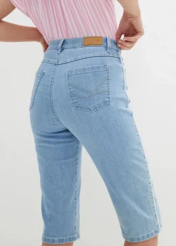 Jeans Bermuda Slim Fit High Waist