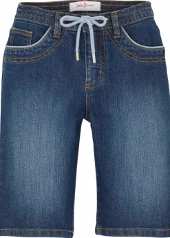 Jeans Bermuda Slim Fit Mid Waist