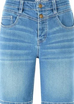 Jeans Bermuda Slim Fit Mid Waist