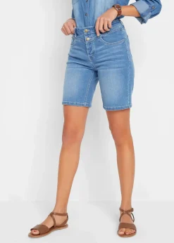 Jeans Bermuda Slim Fit Mid Waist