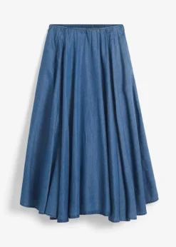 Jeans Rock, High Waist, Bequembund