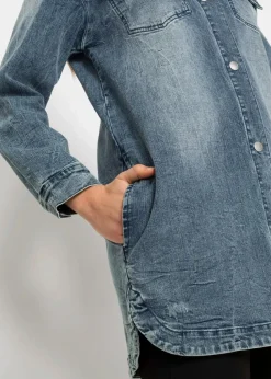 Jeansjacke mit Kapuze