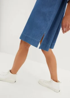 Jeanskleid mit Stickerei