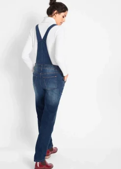 Jeans-Latzhose im Boyfriend Fit