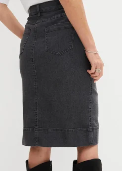 Jeansrock Mid Waist, Stretch