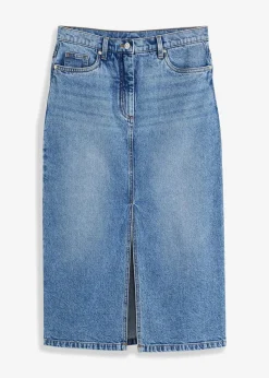Jeansrock mit Schlitz
