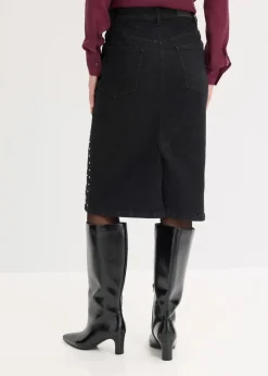 Jeansrock mit Strassapplikation