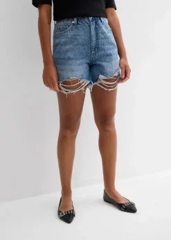 Jeans-Shorts High Waist, Low Stretch