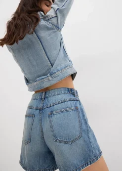 Jeans-Shorts Mid Waist, Low Stretch