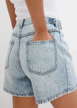 Jeans-Shorts Mid Waist, Low Stretch