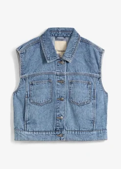 Jeansweste aus Baumwolle