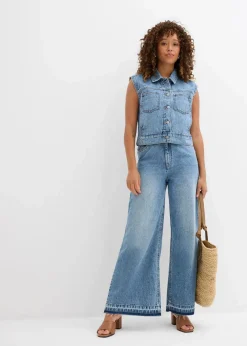 Jeansweste aus Baumwolle