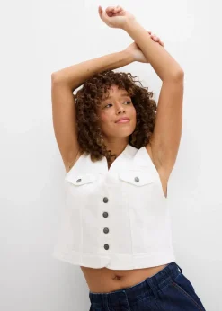 Jeansweste mit Stretch