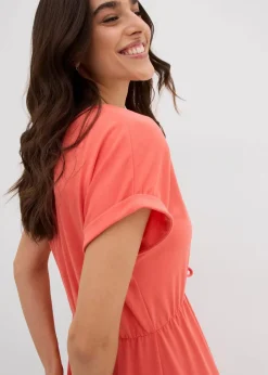 Jersey Kleid aus fließendem Viskose-Mix