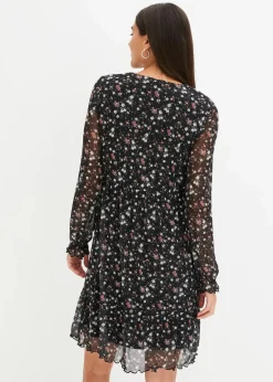 Jersey Kleid aus Mesh