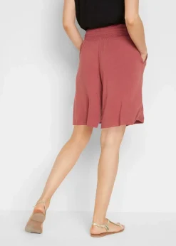 Jersey-Bermuda aus Viskose-Mix