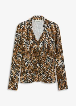 Jersey-Bluse mit Viskose