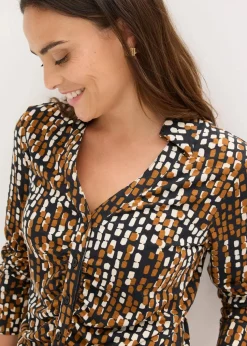 Jersey-Bluse mit Viskose