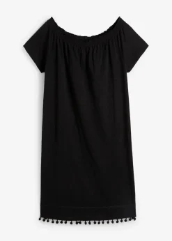 Jersey-Carmenkleid aus reiner Baumwolle