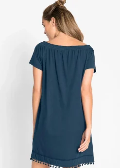 Jersey-Carmenkleid aus reiner Baumwolle