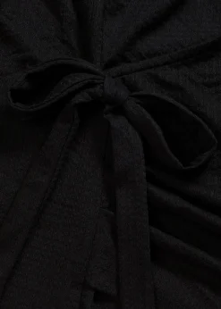 Jerseycrepe-Shirt in Wickeloptik