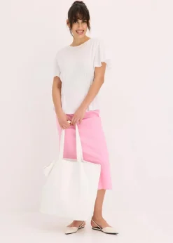 Jerseycrepe-Shirt mit Smock