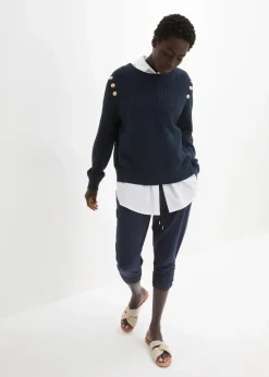 Jersey-Hose aus Baumwoll-Mix