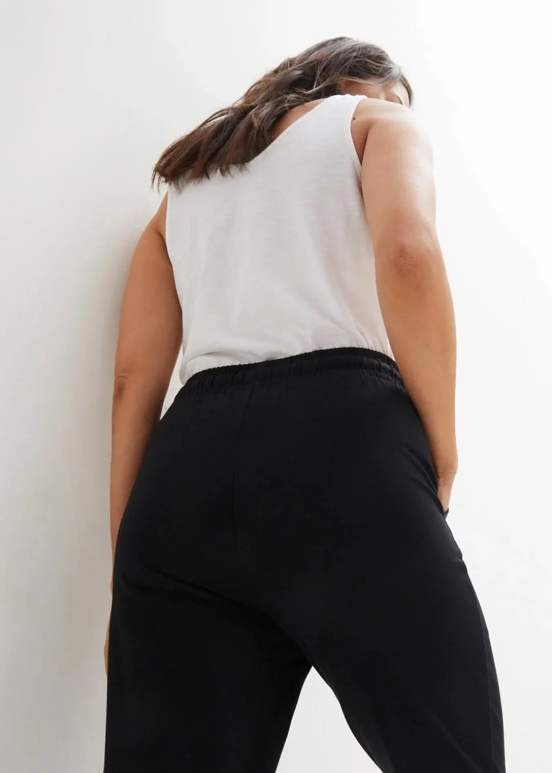 Jersey-Hose aus elastischem Baumwoll-Mix