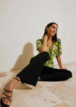 Jersey-Hose aus fließendem Viskose-Mix