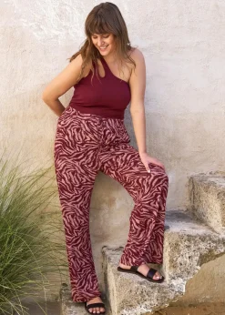 Jersey-Hose aus fließendem Viskose-Mix