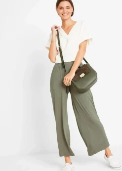 Jersey-Hose aus fließendem Viskose-Mix, 7-8-Länge