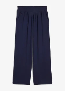 Jersey-Hose aus fließendem Viskose-Mix, 7-8-Länge