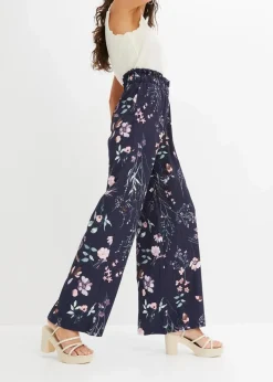 Jersey-Hose aus luftigem Crêpe