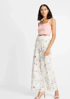 Jersey-Hose aus luftigem Crêpe