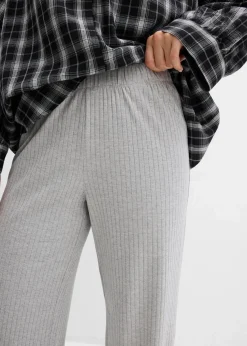 Jersey-Hose aus Rippe (2er Pack)