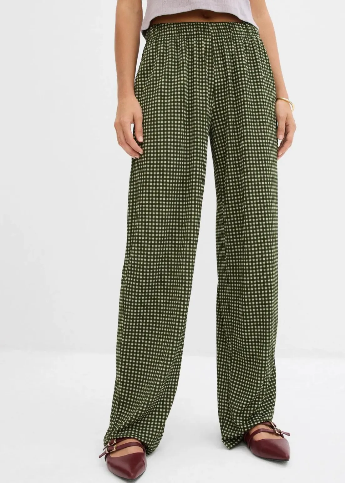 Jersey-Hose aus strukturiertem Crêpe