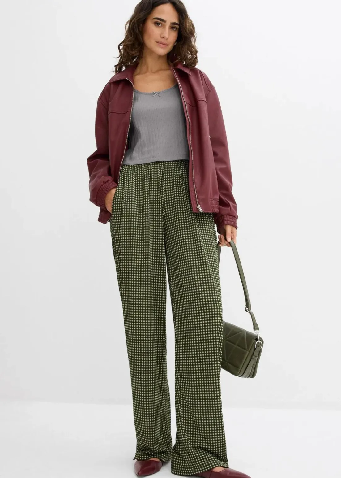 Jersey-Hose aus strukturiertem Crêpe