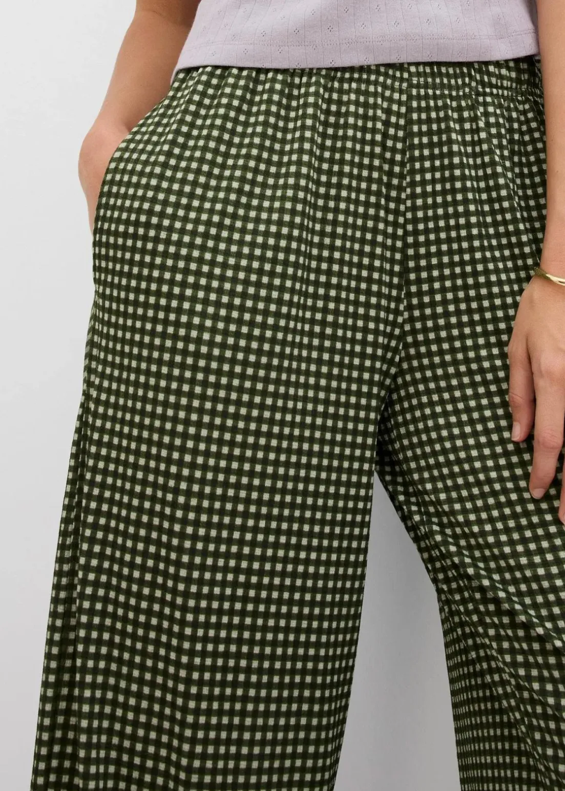 Jersey-Hose aus strukturiertem Crêpe