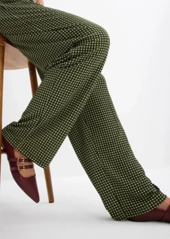 Jersey-Hose aus strukturiertem Crêpe