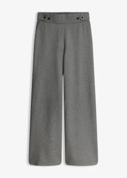 Jersey-Hose mit dekorativem Riegel