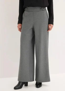 Jersey-Hose mit dekorativem Riegel