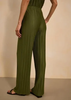 Jersey-Hose mit Plissee