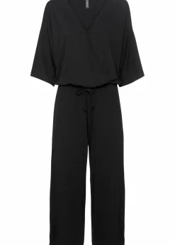 Jersey-Jumpsuit aus fließender Viskose