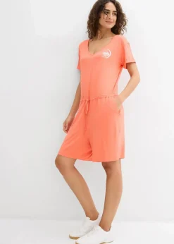 Jersey-Jumpsuit aus fließendem Viskose-Mix