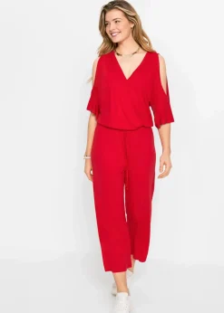 Jersey-Jumpsuit aus fließender Viskose