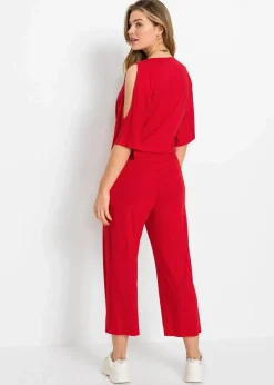 Jersey-Jumpsuit aus fließender Viskose