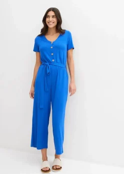 Jersey-Jumpsuit aus Viskose-Mix