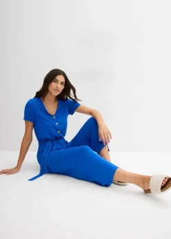 Jersey-Jumpsuit aus Viskose-Mix