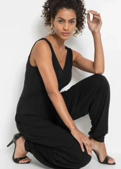 Jersey-Jumpsuit aus Viskose-Mix